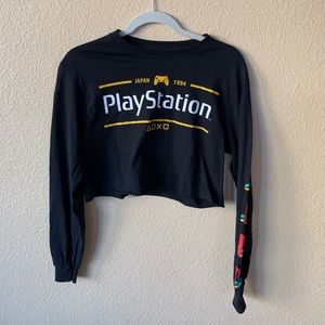 Play Station Crop Long Sleeve